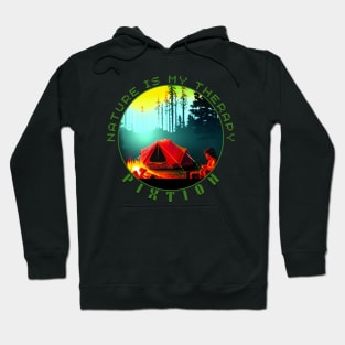 outdoor adventures "nature is my therapy" Hoodie